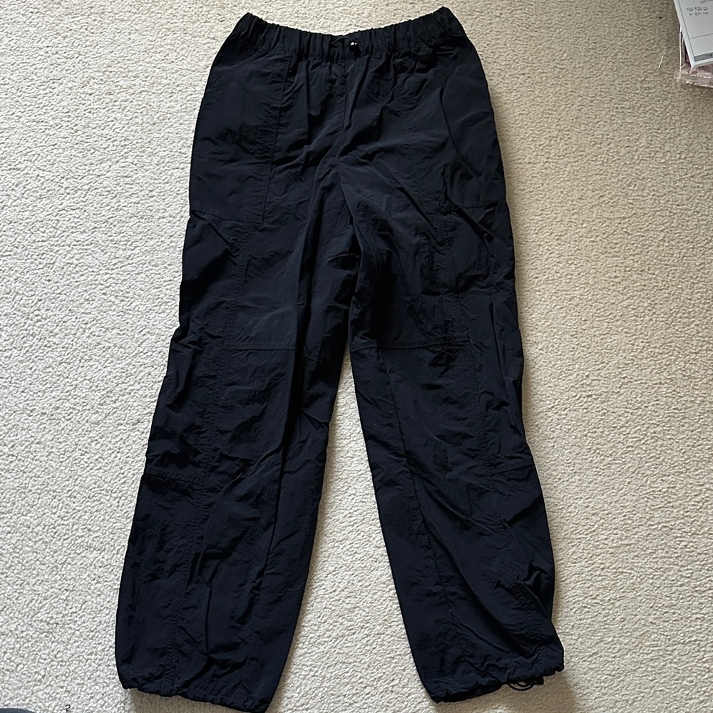 Oak and Fort wide leg cargo pants